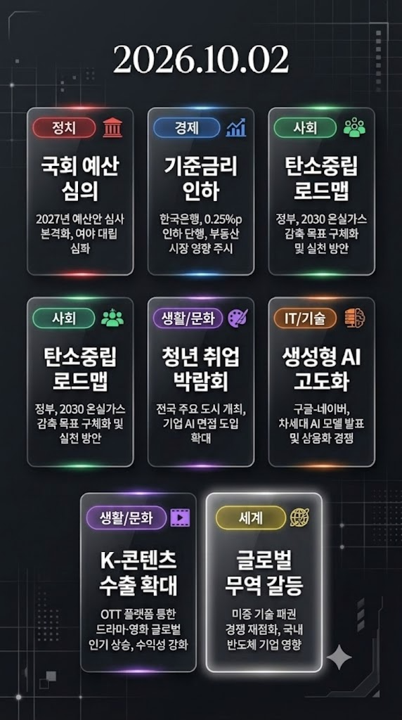 #  [오늘의 이슈] 2026년 10월 2일 | <b>오세훈</b> 항소심부터 AI 해킹 사태까....