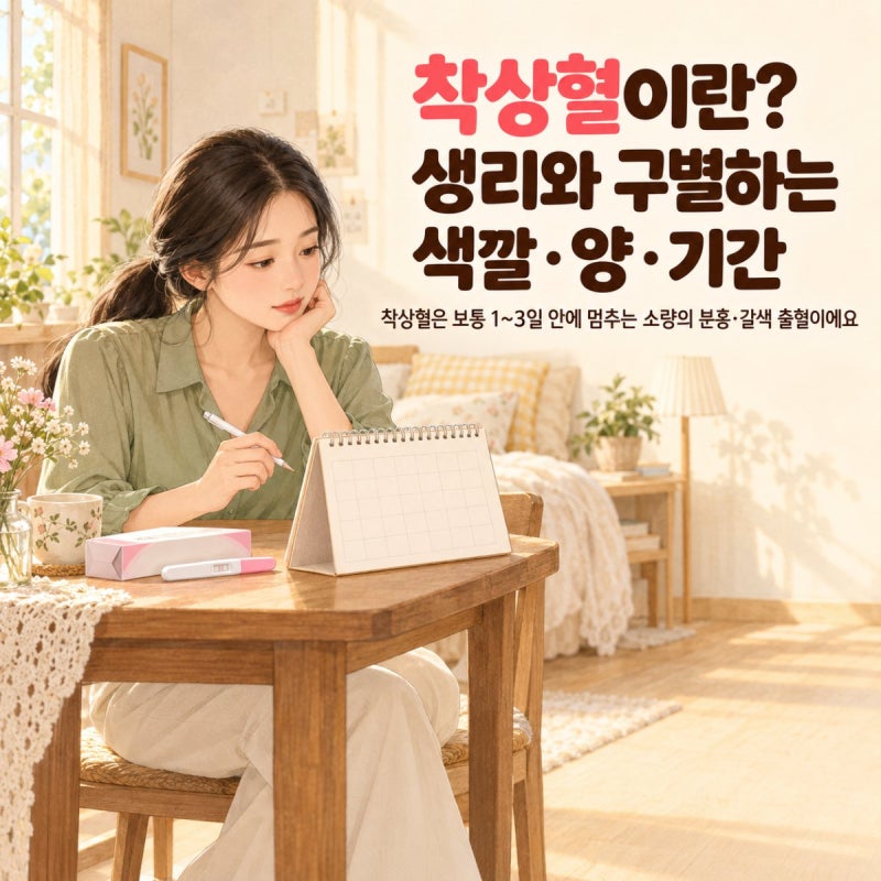 착상혈이란? 생리와 구별하는 색깔·양·기간
