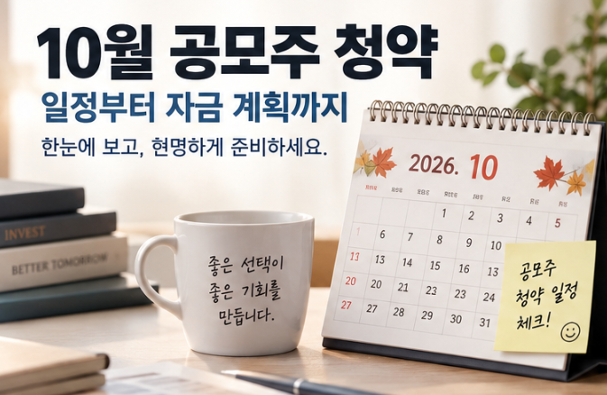 10월 공모주 청약 캘린더 주관사 공모가 환불일 한눈에 보기