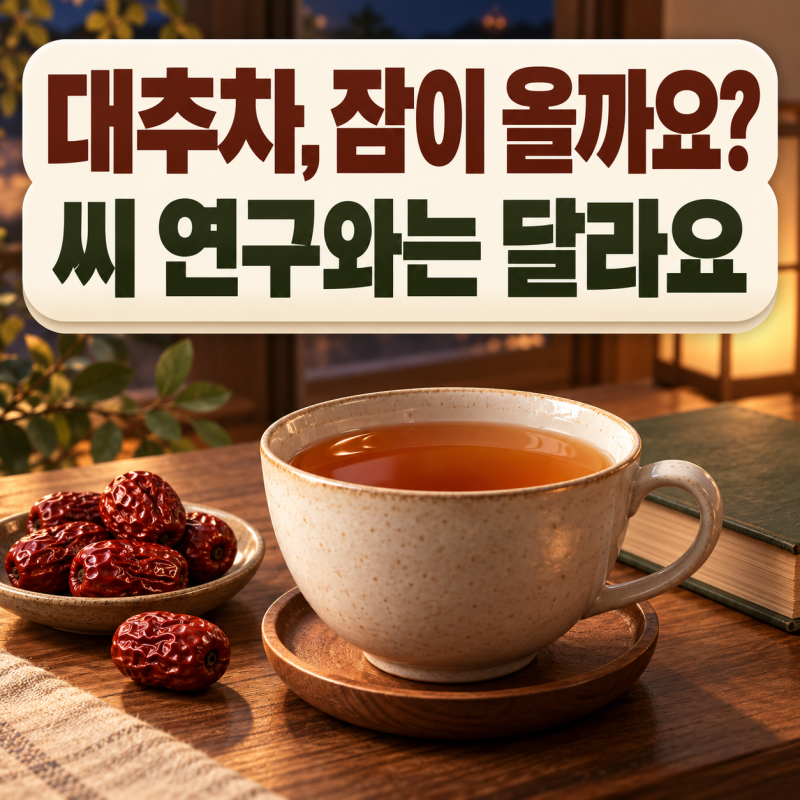 대추 효능 제대로 보는 법! 밤마다 잠 못 들 때 ‘이 차’ 마셔도 될까?