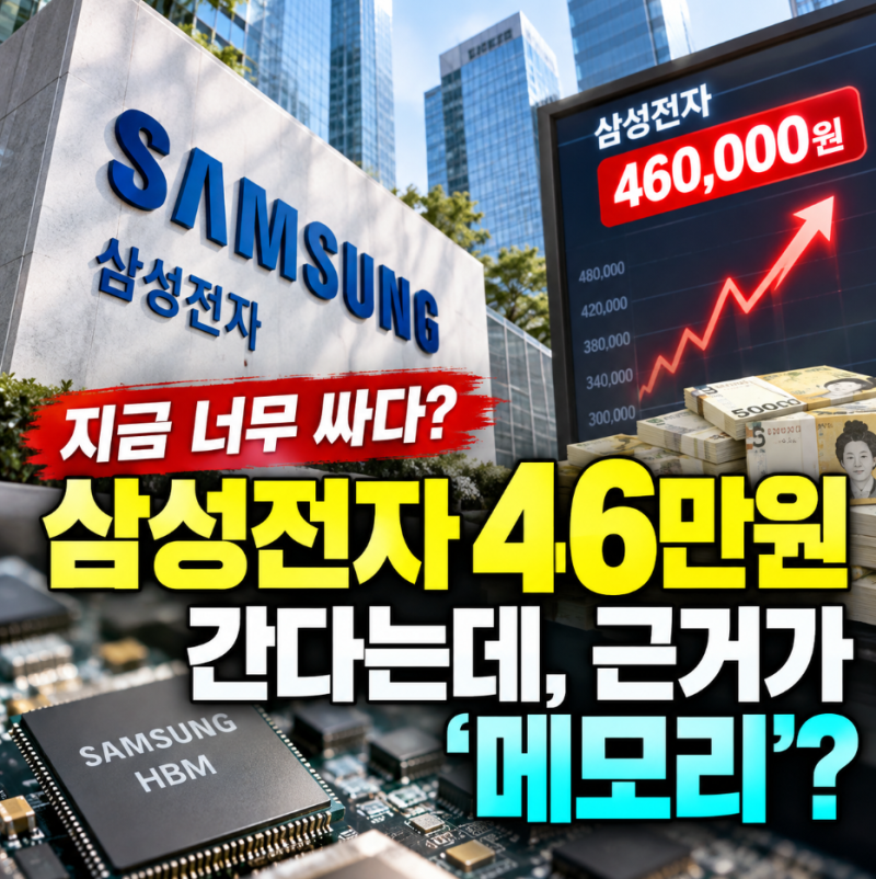삼성전자 '46만원 간다는데' 지금 너무 싸다는 근거