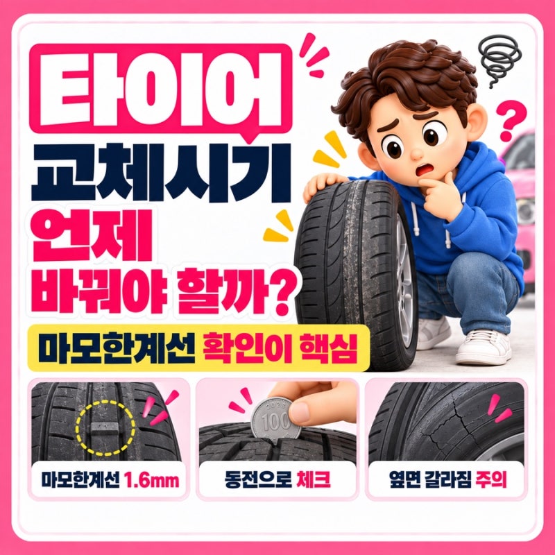 타이어 앞쪽만 빨리 닳는 이유, 편마모 원인은 뭘까?