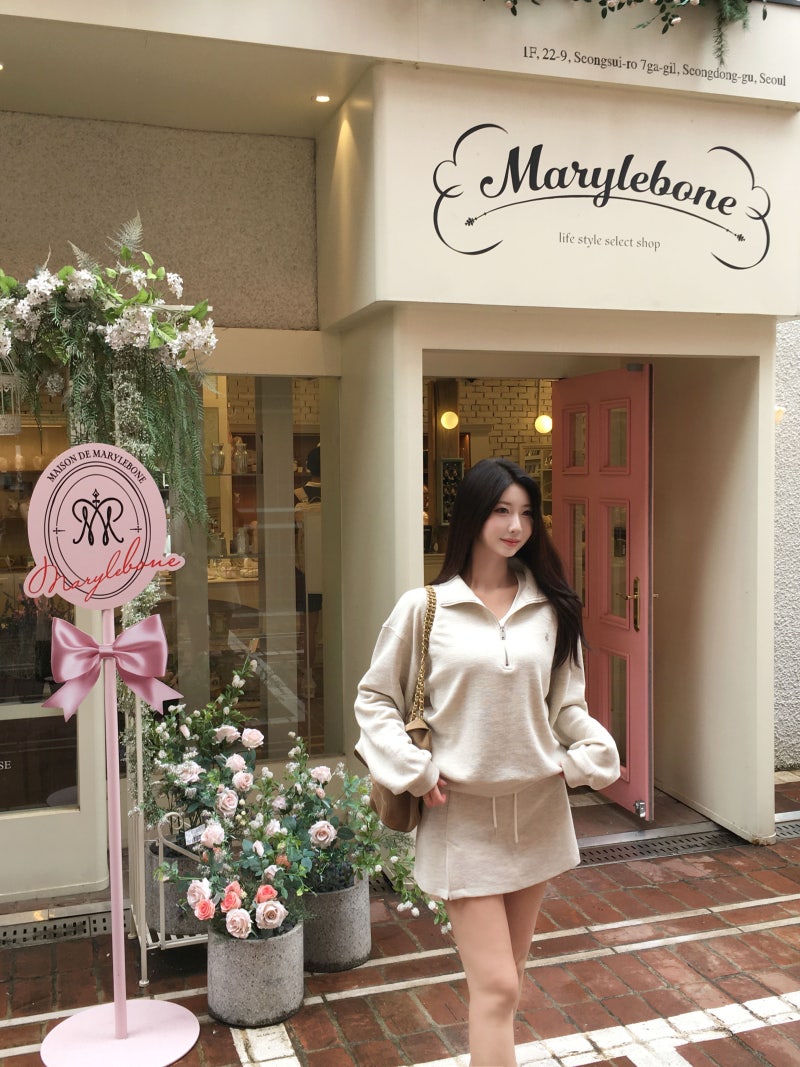 가을 데일리룩 추천, 편하면서 예쁜 맨투맨 치마바지 셋업