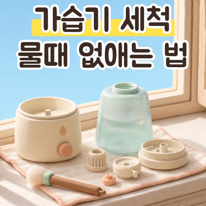 가습기 세척 방법, 가습기 청소 주기와 구연산 물때 제거법