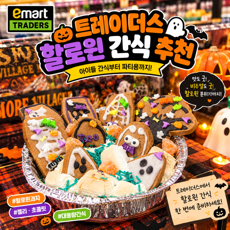 할로윈 간식 어디서 살까? 트레이더스 대용량 과자 추천