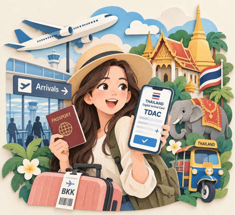 태국 입국신고서 TDAC 작성법｜출국 한 달 전엔 안 됩니다…‘도착 3일 전’부터 가능한 이유