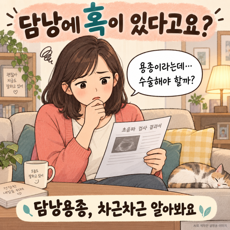 담낭에 생긴 용종, 그냥 둬도 될까? 담석과의 차이부터 치료 기준까지