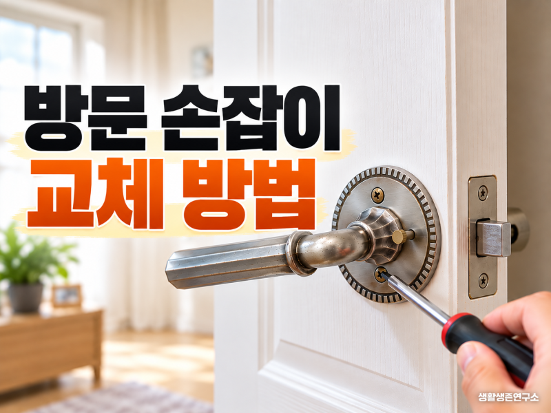 방문 손잡이 교체 방법! 문고리 분리부터 셀프 설치까지 총정리