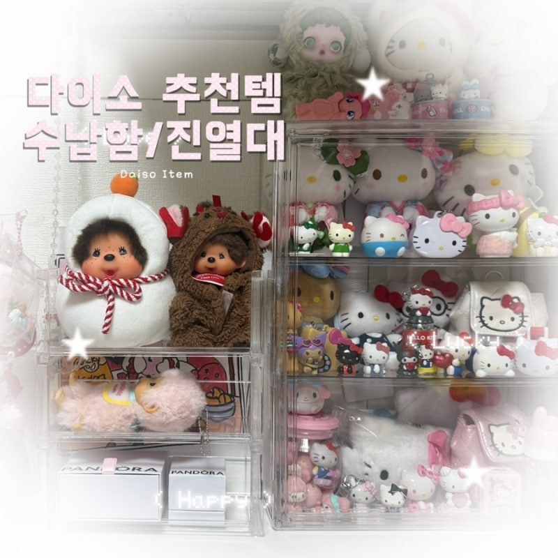 다이소 수납 추천템 | 층층이 서랍장·피규어 케이스·립 화장품 정리함 다이소몰 구매후기