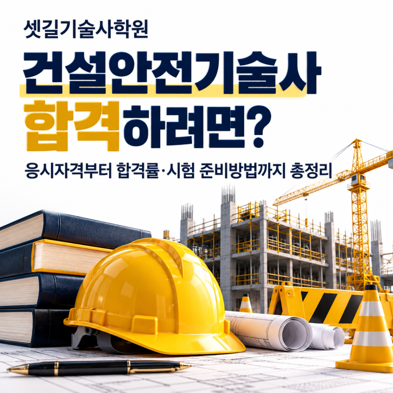 건설안전기술사 합격하려면? 응시자격부터 합격률·시험 준비방법까지 총정리