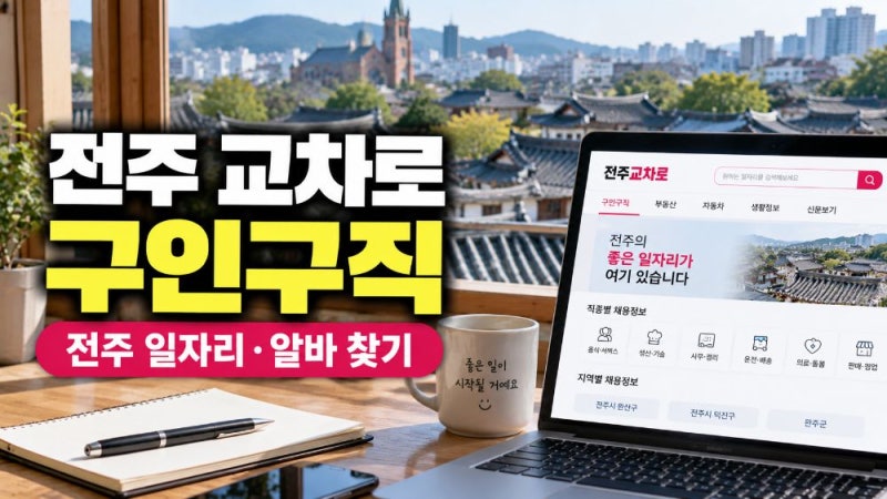 전주 교차로 구인구직 바로가기｜전주 일자리·알바 채용정보와 신문보기 이용방법