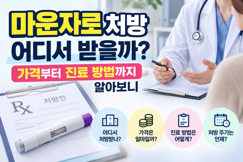 마운자로 처방 어디서 받을까? 가격부터 진료 방법까지 알아보니