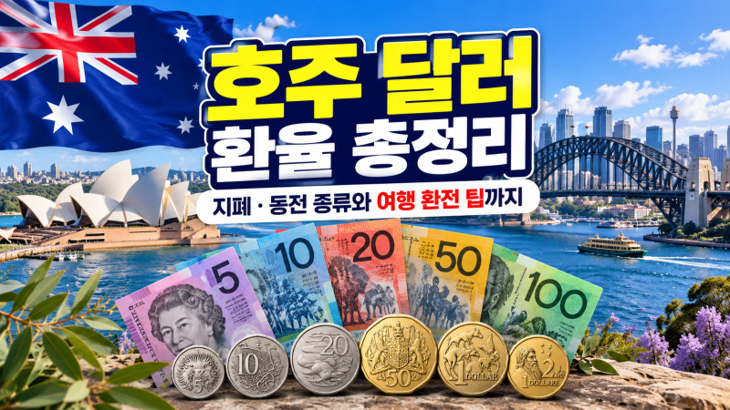 호주달러 환율, 1 호주달러는 한국 돈으로 얼마?