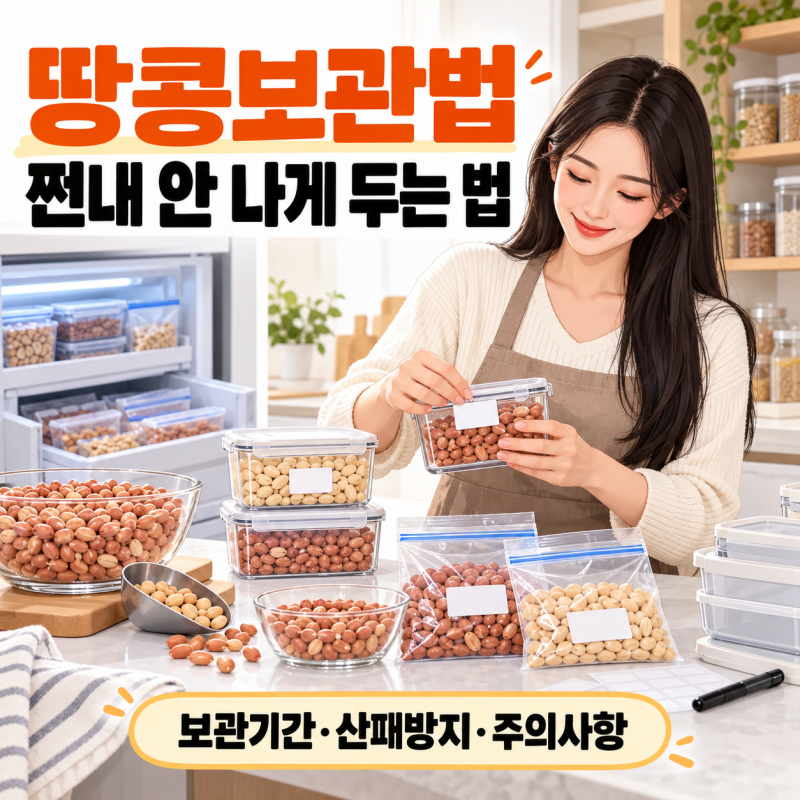 땅콩보관법, 쩐내 안 나게 두는 비법
