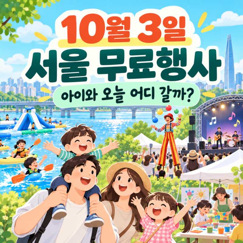 October 3rd Seoul Free Events | Kid-Friendly Places and Today's Schedule