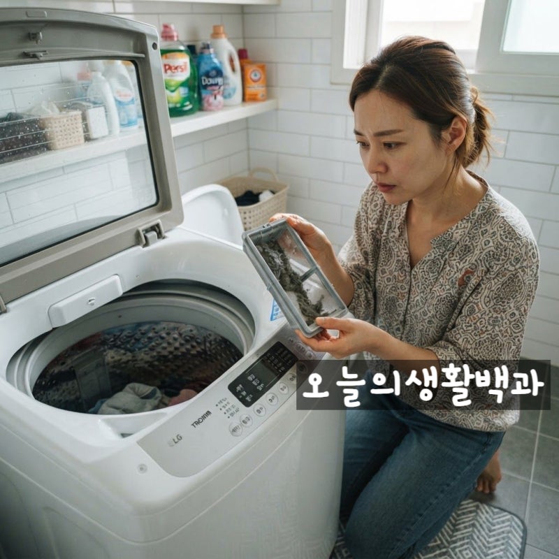 통돌이 세탁기 청소 후 찌꺼기도 비웠는데 빨래에서 냄새가 난다면?