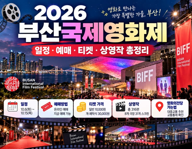 When is the 2026 Busan International Film Festival? Schedule, Booking, Tickets, Screenings, and How to Get to the Busan Cinema Center