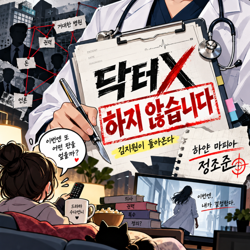닥터X 하얀 마피아의 시대, 김지원이 “하지 않습니다”로 돌아온다