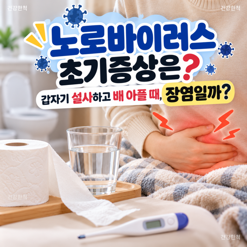 노로바이러스 초기증상은? 갑자기 설사하고 배 아플 때 장염일까