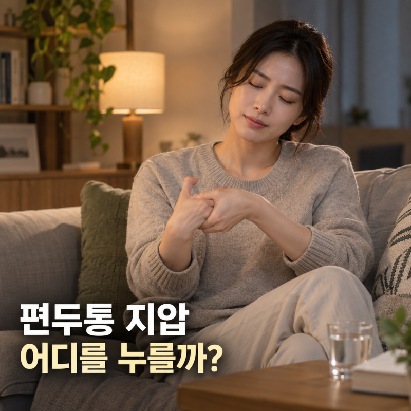 머리가 욱신할 때 어디를 누를까? 편두통 지압방법 3가지