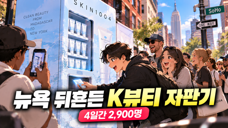 [2026.10.03]"나흘간 2900명"…뉴욕 뒤흔든 'K뷰티 자판기' 정체
