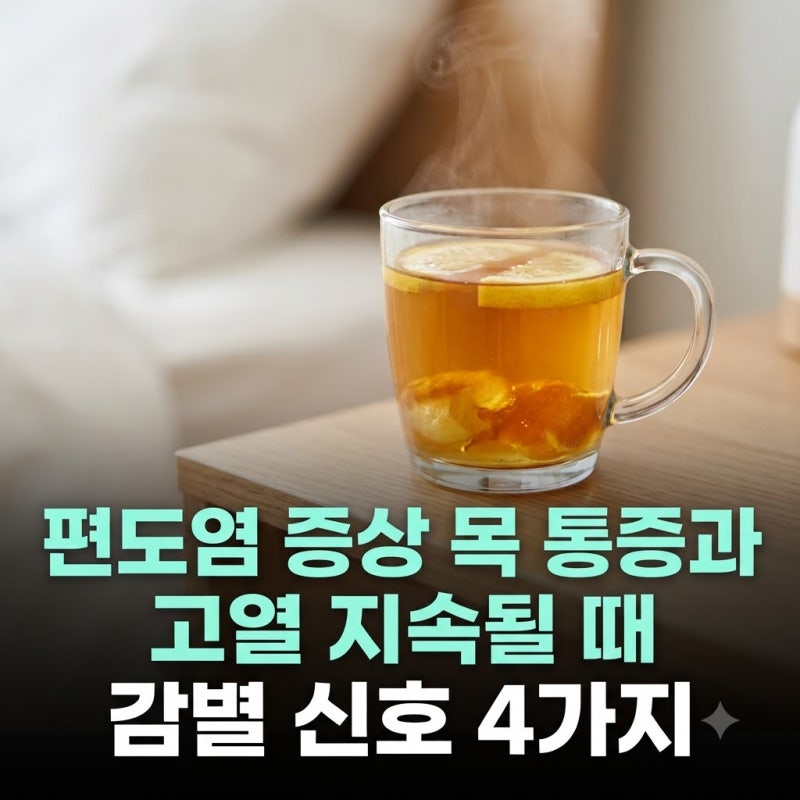 편도염 증상 목 통증과 고열 지속될 때 감별 신호 4가지