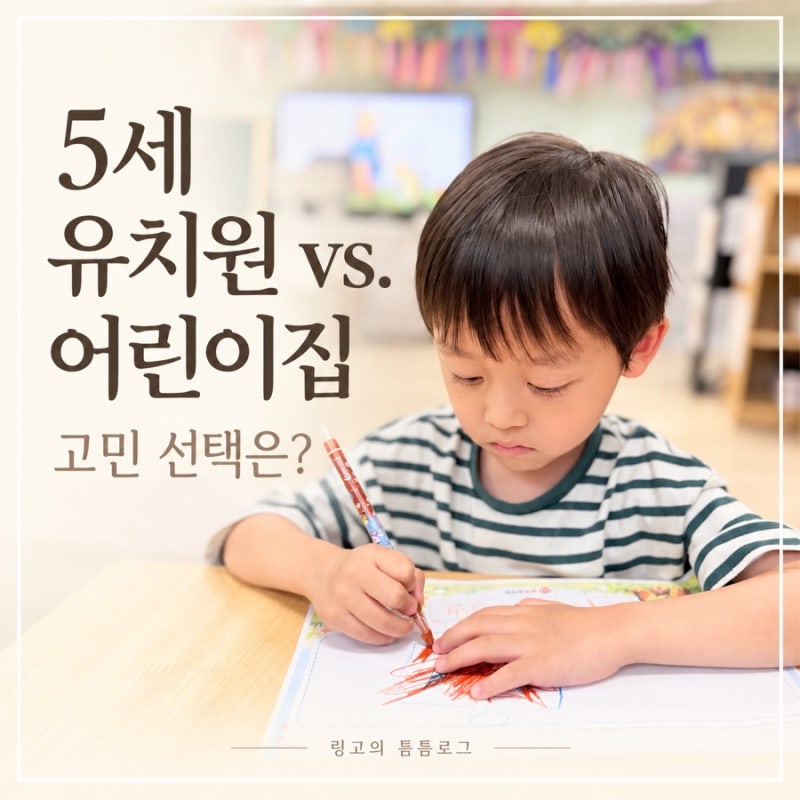 5살 어린이집 유치원 고민, 유치원 선택한 이유
