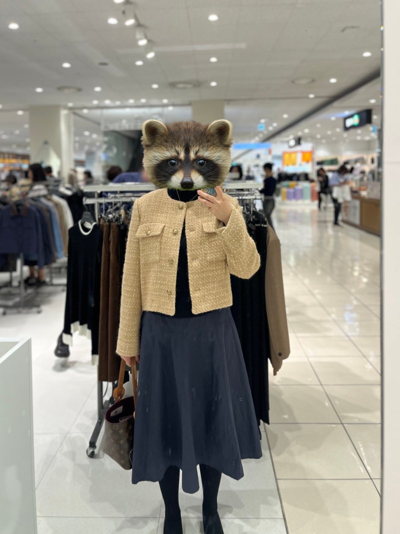아울렛 착샷 모음! 직장인 출근룩 하객룩 데일리룩 트위드 자켓 코트 가격 정리 후기