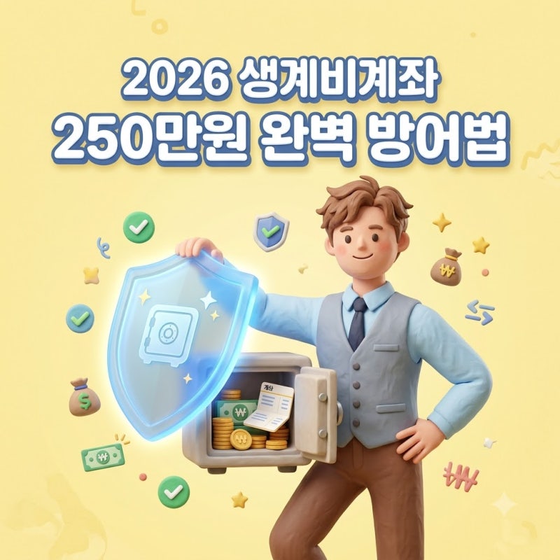 전 국민 압류방지 생계비계좌 개설조건과 통장 한도
