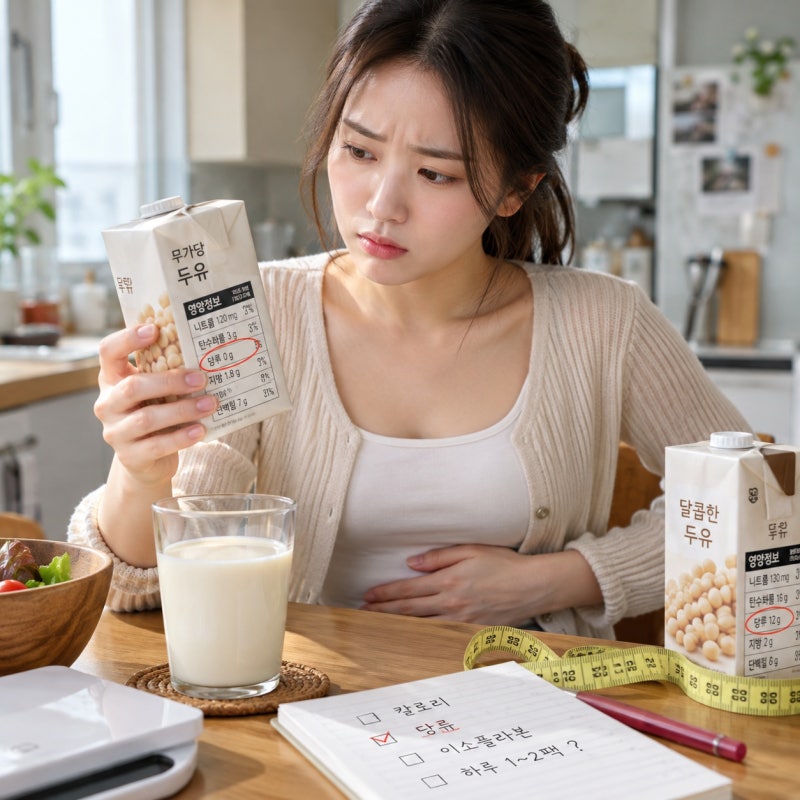 두유효능 다이어트 (+부작용, 무가당) - 살 빼려다 오히려 붓고 생리통 심해지는 의외의 이유