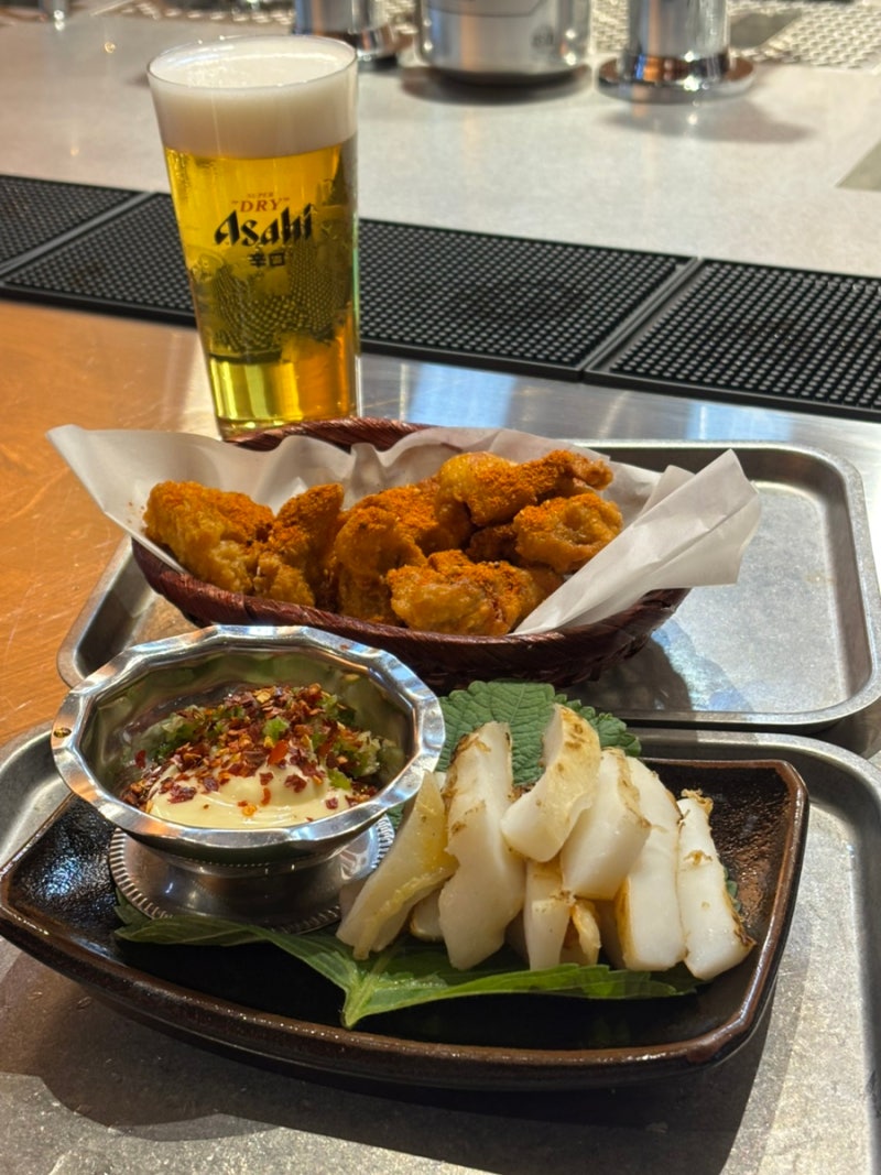 창원 상남동 술집 아자스비어, 아사히 생맥에 안주까지 제대로