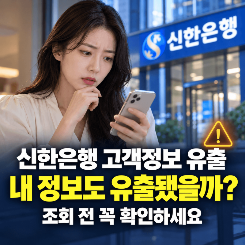 신한은행 2만5천 명 털렸다.. 내 정보 유출됐는지 1분 만에 확인하는 법