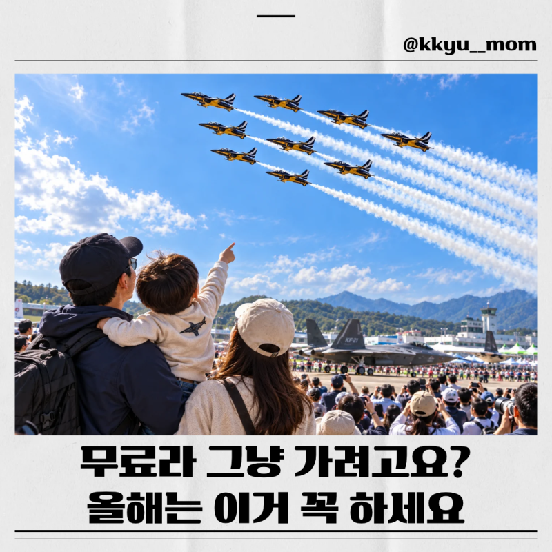 2026 사천에어쇼 사전등록 방법 일정 블랙이글스 주차 입장