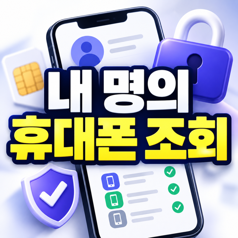 내 명의 휴대폰 조회 방법, Msafer 가입제한으로 개통 차단하기