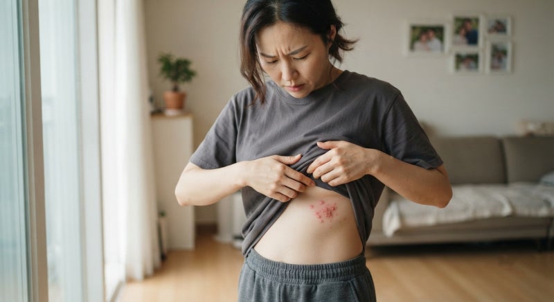 이거 대상포진인가요? 대상포진 전염성, 가족에게 옮을까요?