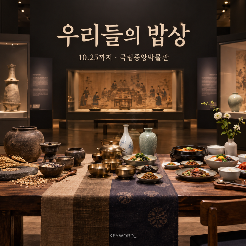 국립중앙박물관 ‘우리들의 밥상’ 25일까지｜수·토 야간관람·교육 신청일 확인