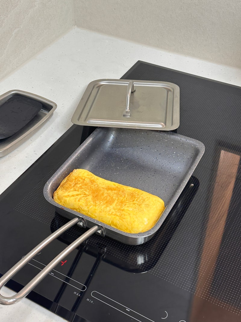 코팅팬 추천 에델코첸 통3중 사각팬(계란말이팬, 생선구이, 도시락반찬)