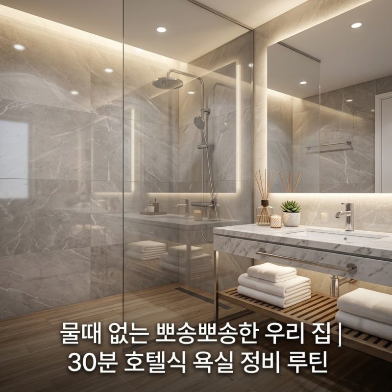 "청소해도 금방 생기는 물때는 이제 그만!" 샤워부스 발수코팅부터 줄눈 곰팡이 방지법 완벽 ....