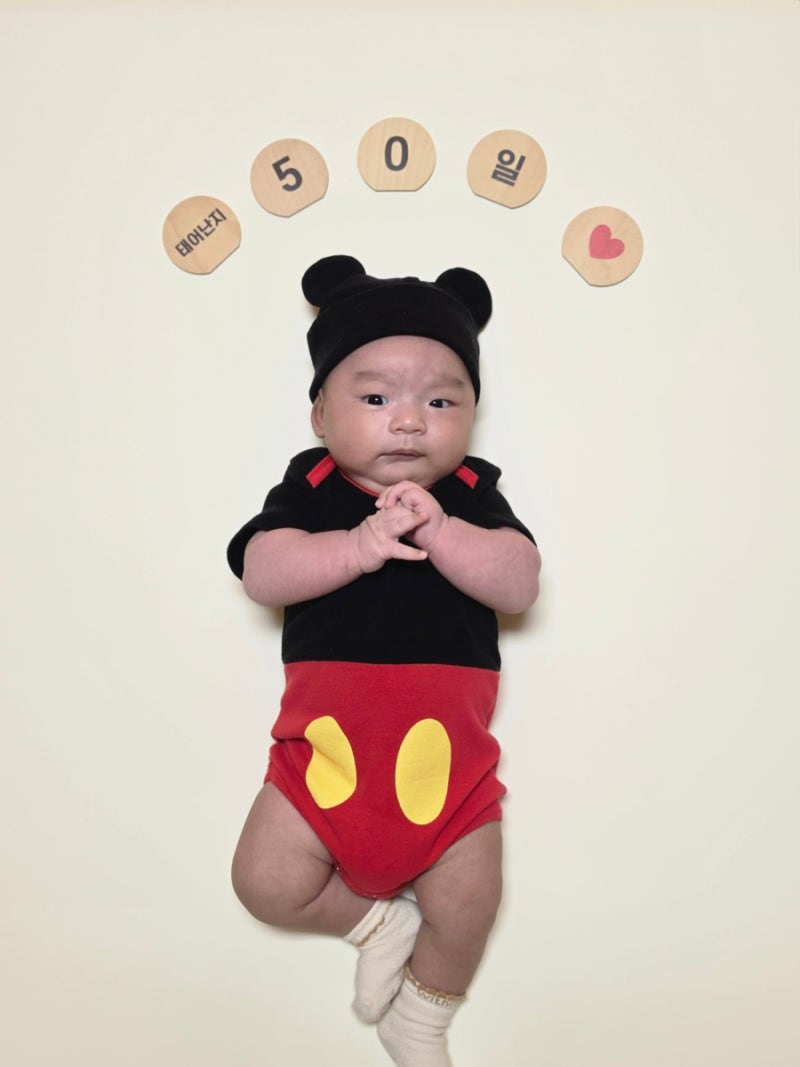 D+32~62 대천문, 모로반사(디지몬영상), 첫 외출, 터미타임, 50일 촬영