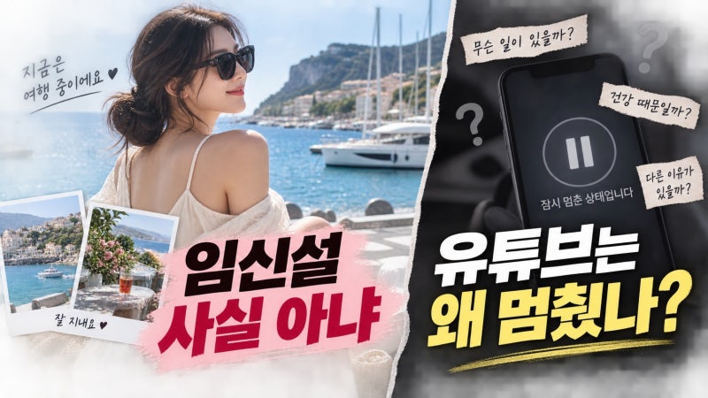 한예슬 임신설 부인·유튜브 중단, 현재 근황은?
