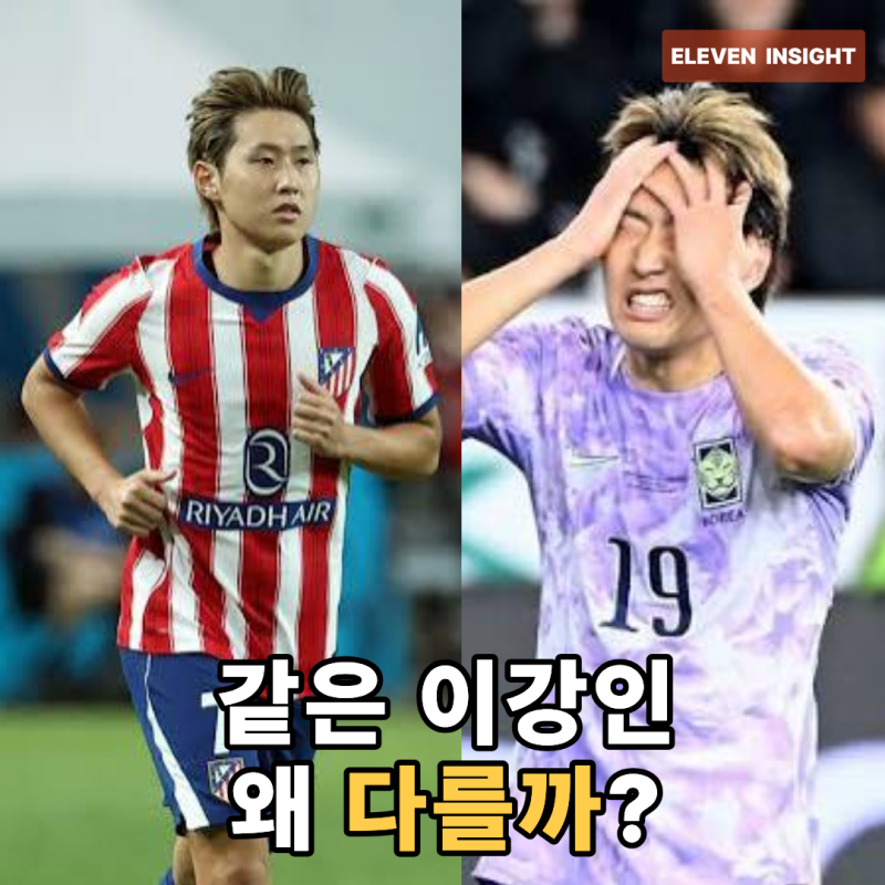 아틀레티코에선 9월의 선수…이강인은 왜 대표팀에서 힘을 못 쓸까