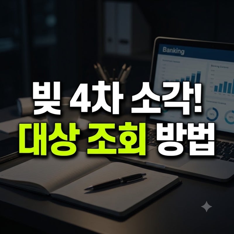 새도약기금 취약계층 장기 연체채권 4차 소각 총정리 (+ 조회 신청 대상자)