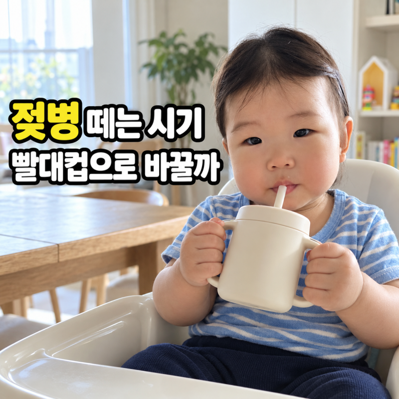 젖병 떼는 시기 언제일까? 돌 아기 빨대컵 전환 방법