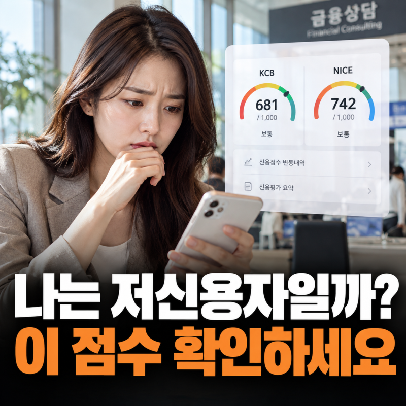 저신용자 기준은 몇 점부터? KCB·NICE 신용점수 기준 정리