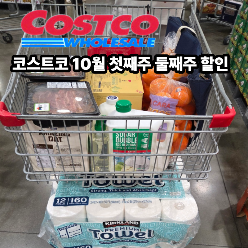 둘이서 50만원 순삭! 코스트코 10월 첫째주·둘째주 할인 세일템 & 쇼핑카트 털기