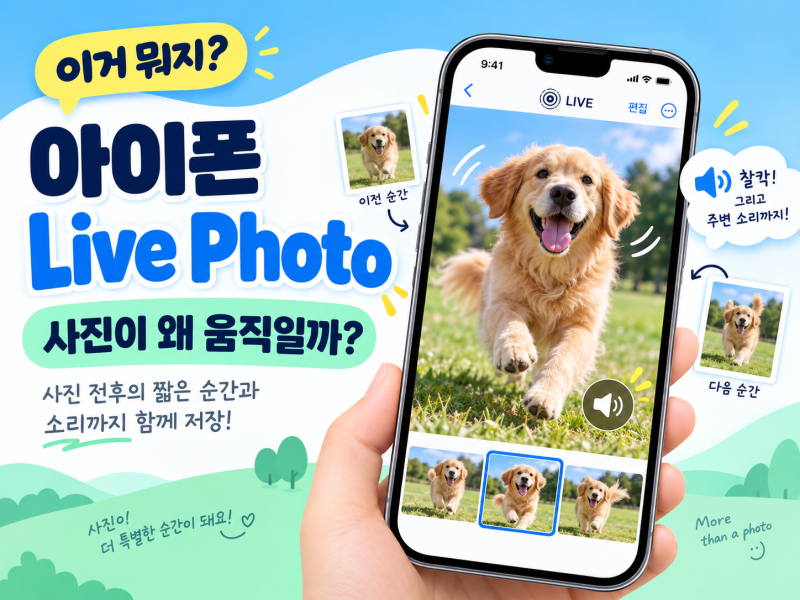아이폰 라이브포토 이거 뭐지? 사진이 움직이는 이유와 끄는 방법