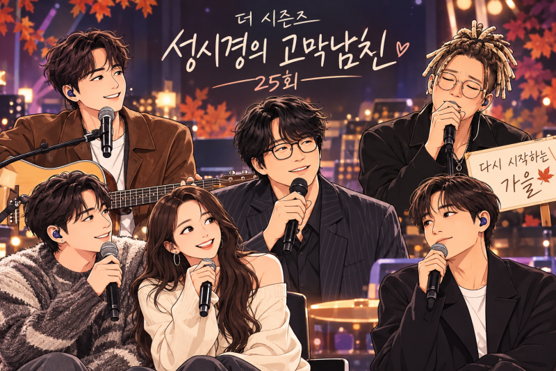 더 시즌즈 성시경의 고막남친 25회 리뷰, 로이킴 윤민수 박재정 보라의 가을 감성