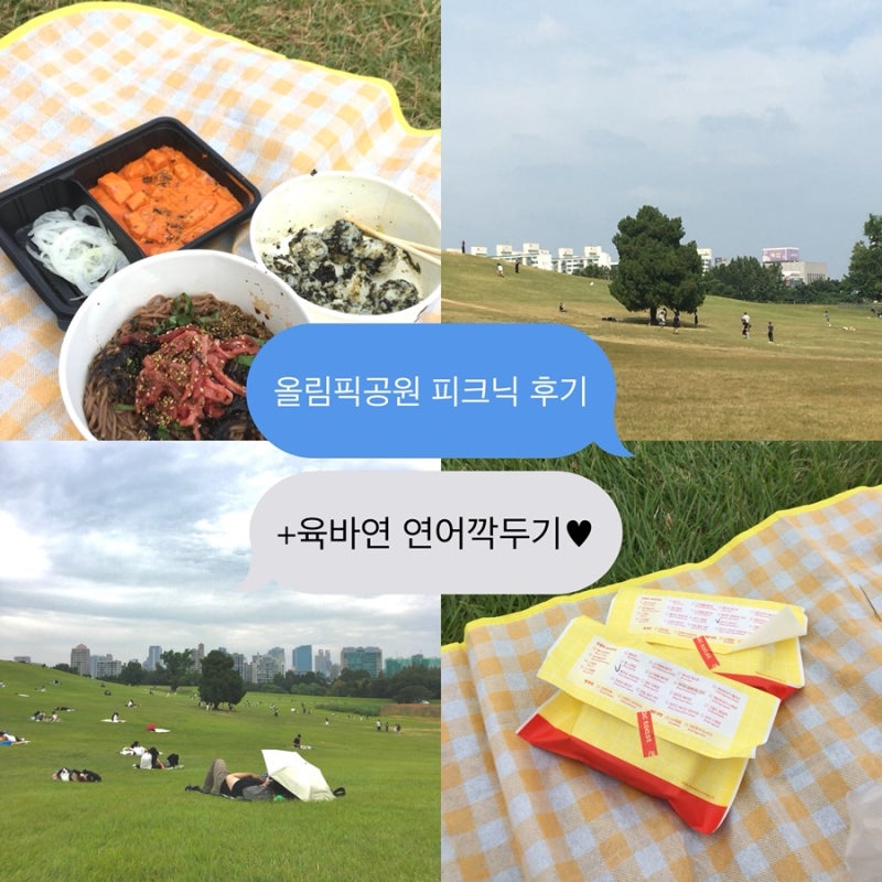 올림픽공원 피크닉 후기, 배달존 위치/육바연 연어깍두기
