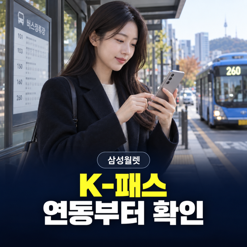 대중교통비 돌려받는 가장 스마트한 방법, 2026년 삼성월렛 K-패스 등록 및 활용 백서