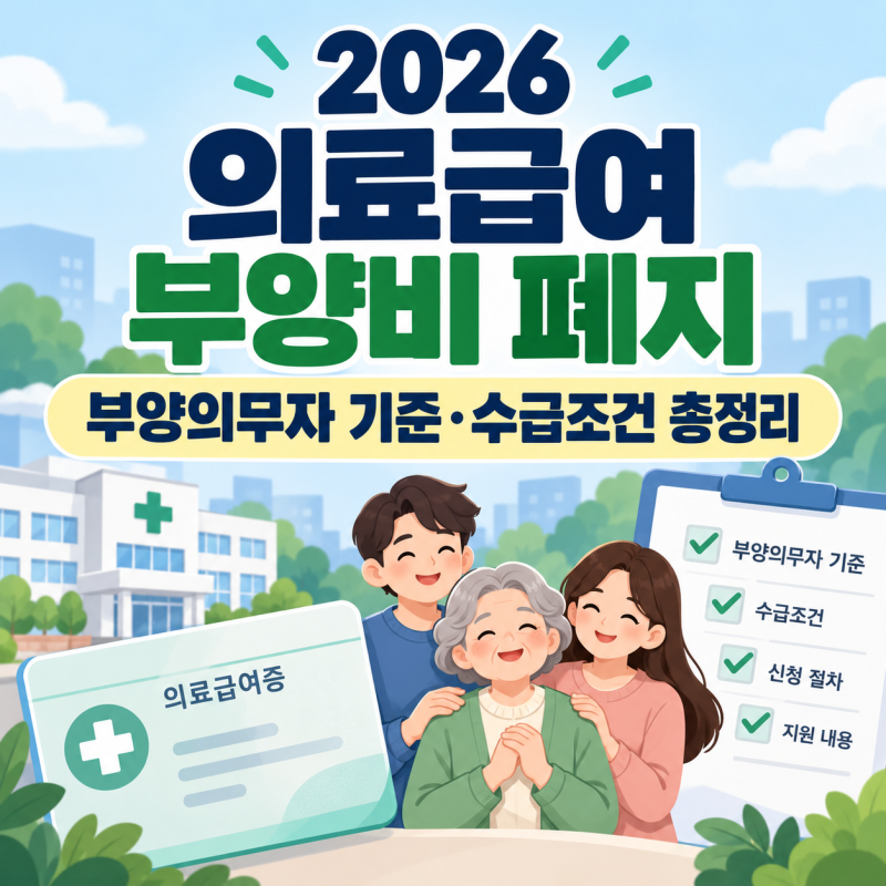 2026 의료급여 부양비 폐지 뜻｜부양의무자 기준·수급조건 총정리